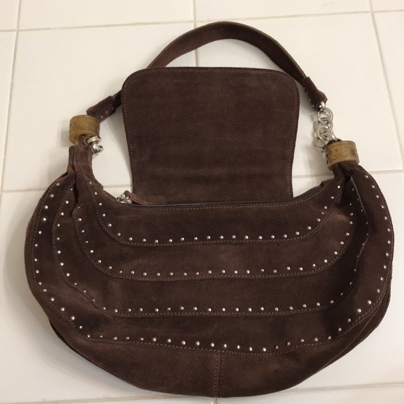 Suede handbag - Picture 2 of 6